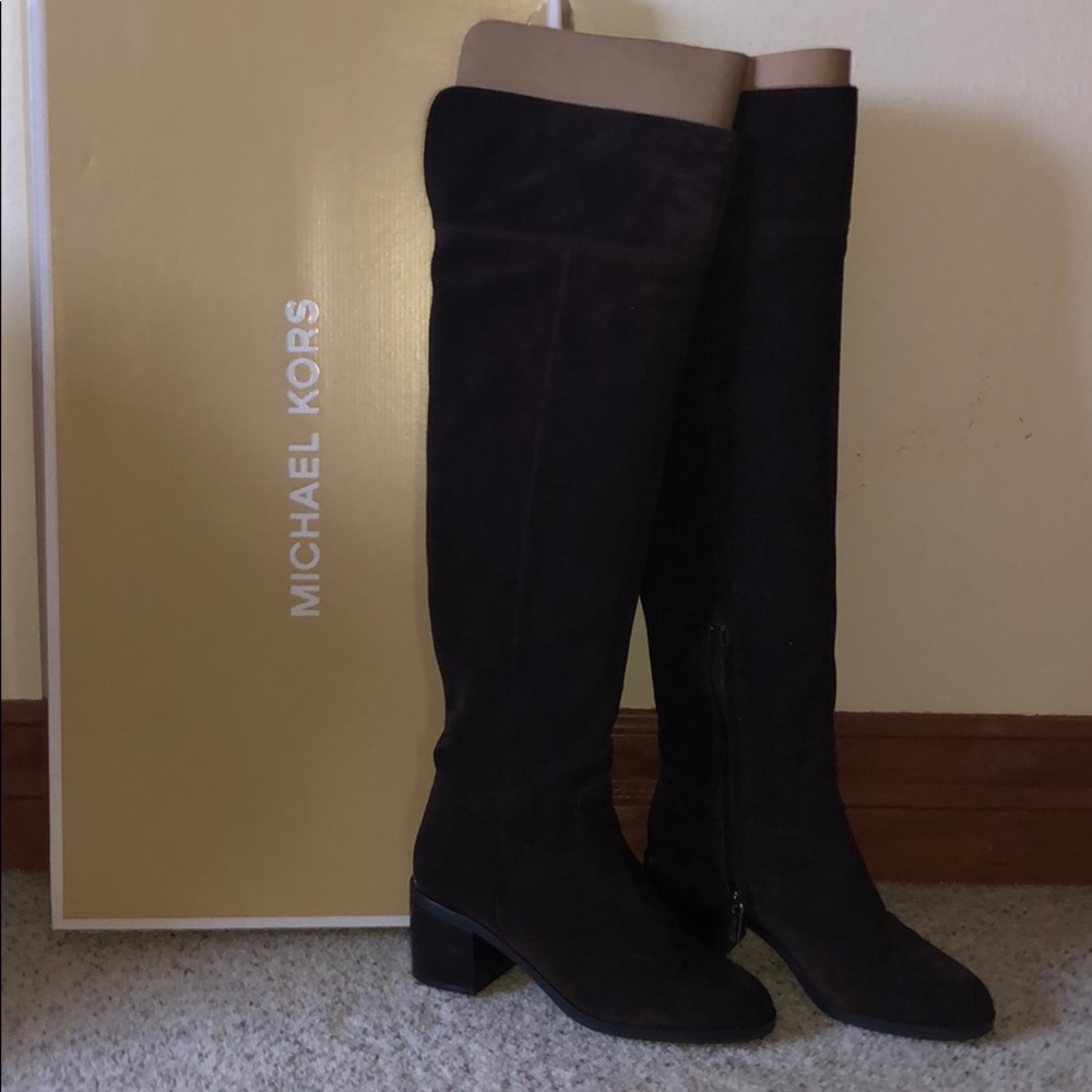Michael Kohrs Paulette over the knee suede boots